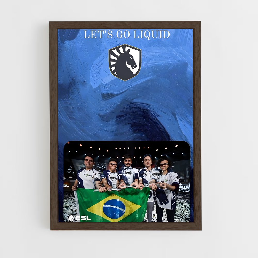 Poster Équipe Brésil – affiche Esports (vue 5)